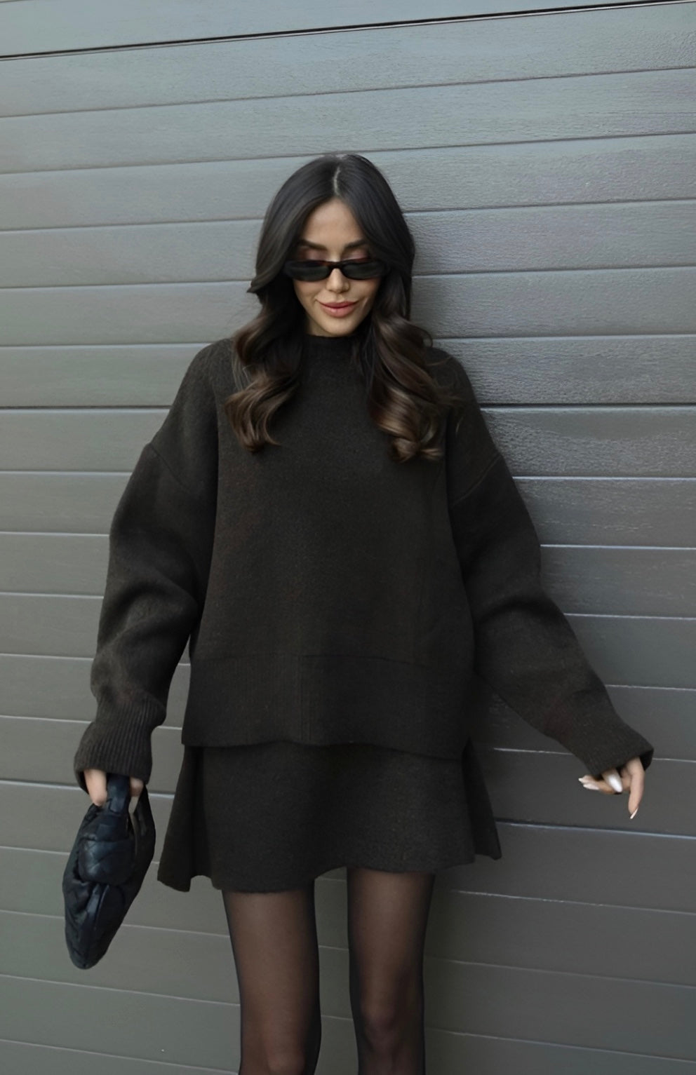 Mary | Luxus-Strickset – Pullover + Rock