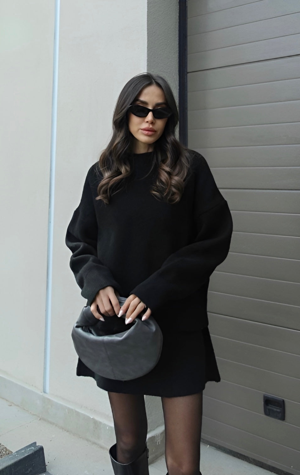Mary | Luxus-Strickset – Pullover + Rock