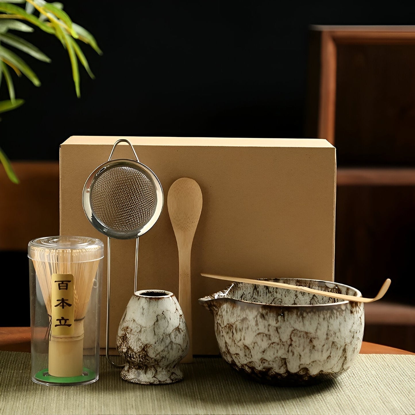 Matcha Set – Traditionelles Teeservice als Geschenk, 6-teilig für die Teezeremonie aus hochwertigen Materialien