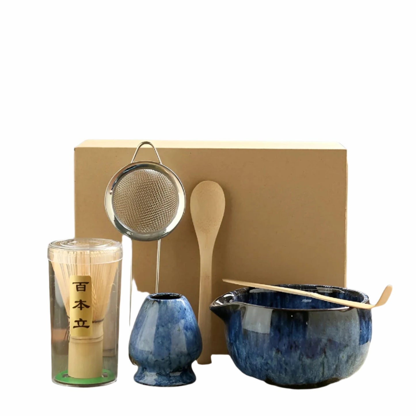 Matcha Set – Traditionelles Teeservice als Geschenk, 6-teilig für die Teezeremonie aus hochwertigen Materialien