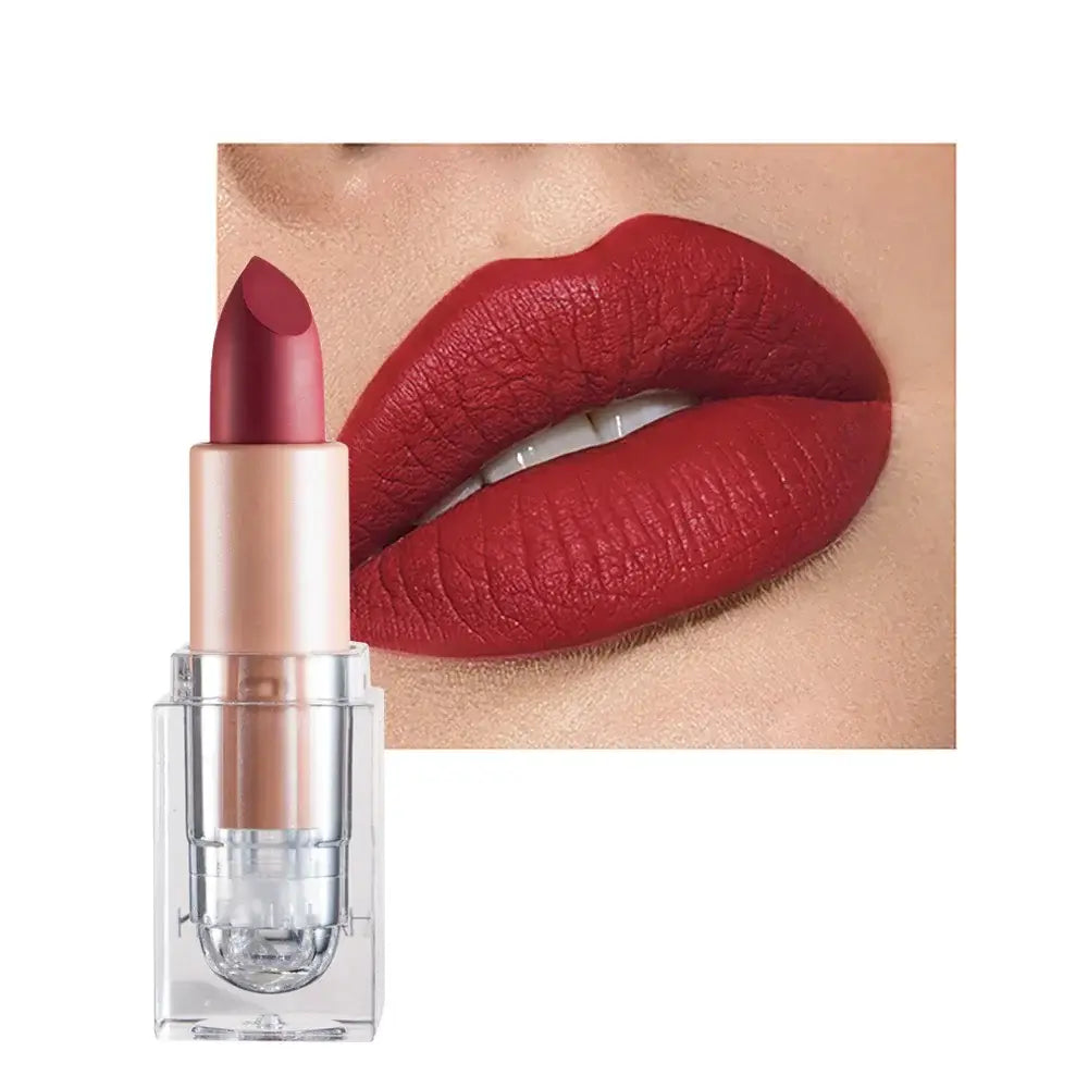 Matte Lippenstift 24 Stunden Halt – Wasserfest, Verschmierfrei, Intensive Pigmentierung
