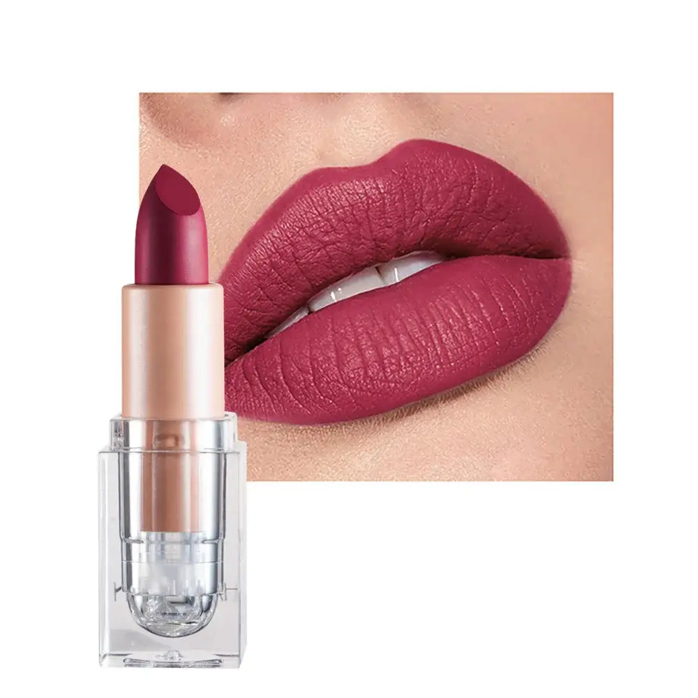 Matte Lippenstift 24 Stunden Halt – Wasserfest, Verschmierfrei, Intensive Pigmentierung