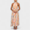 Maxi Kleid | Damenmode Sommer mit Aquarell Print für besondere Anlässe