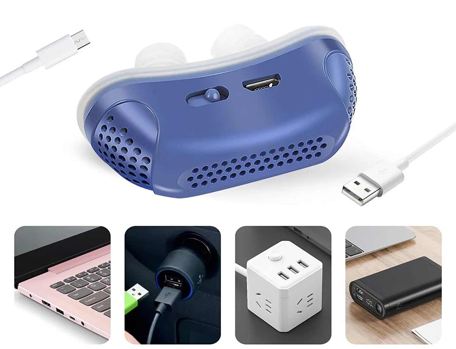 Micro CPAP Schlafapnoe-Gerät für Reisen & gegen Schnarchen - CPAP-Alternative