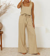 Milena – Minimalistisches Top und Set aus weit geschnittener Hose 0