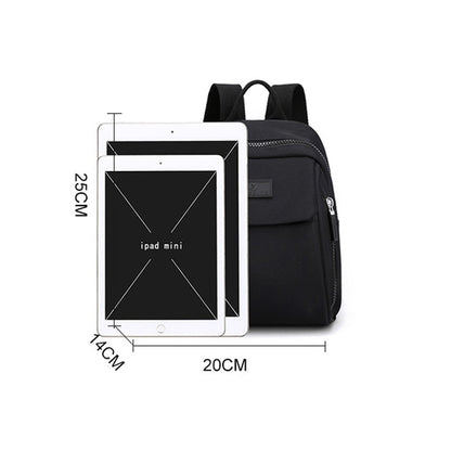 Mini Rucksack Damen – Leichter Tagesrucksack mit Mehreren Fächern und Verstellbaren Trägern – Ideal für Reisen und Schule