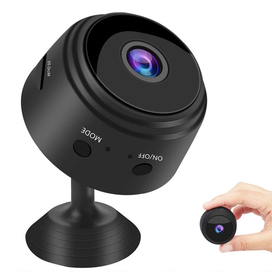 Mini Überwachungskamera mit WiFi, Nachtsicht und Bewegungsmelder – Live Übertragung auf Handy für Innen und Außen