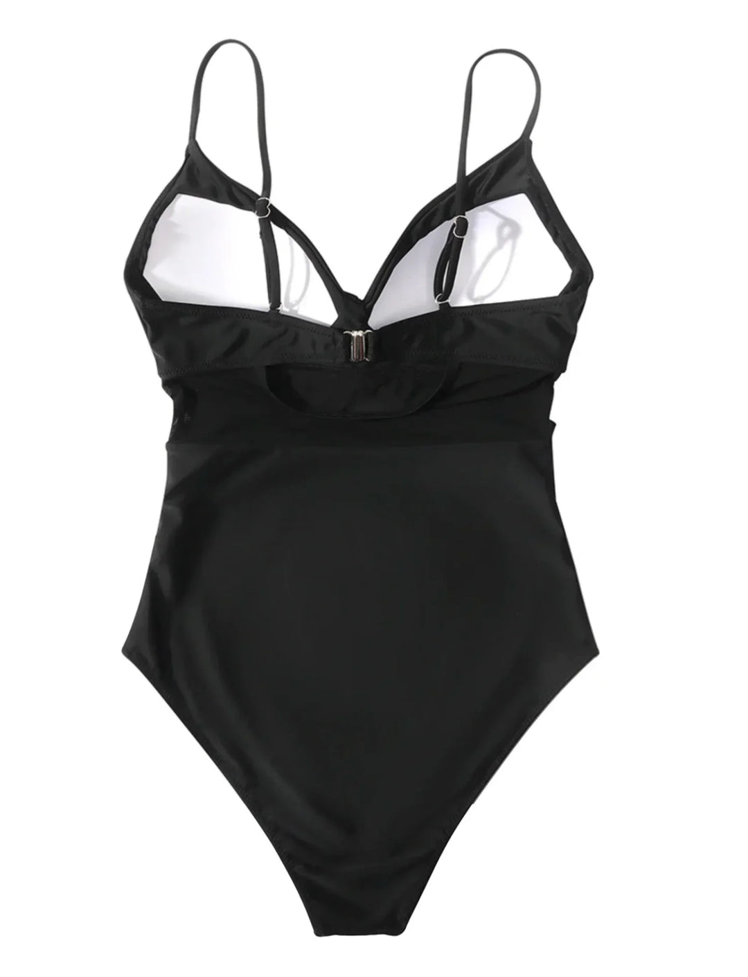 Annika | Damen Schwarzer Push-up-Badeanzug