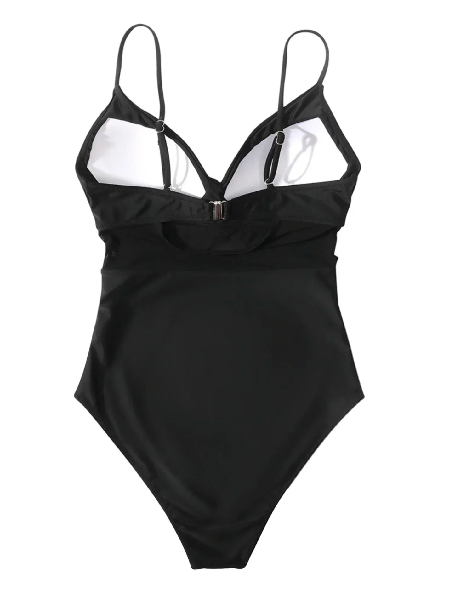 Annika | Damen Schwarzer Push-up-Badeanzug