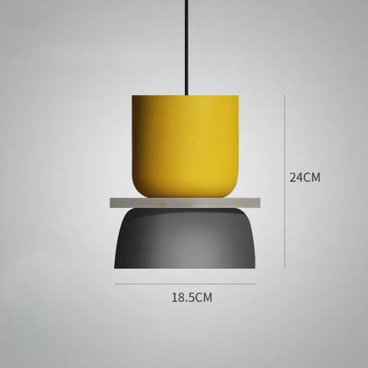 Moderne Pendelleuchte in Pastellfarben – Skandinavische Hängelampe für Esszimmer und Wohnzimmer mit Verstellbarer Höhe
