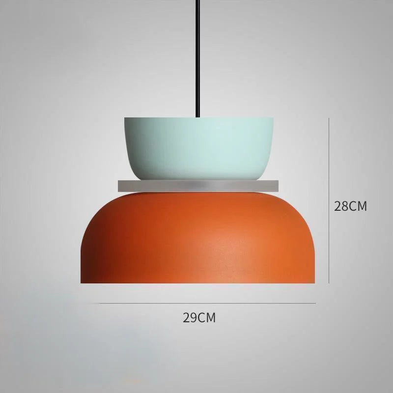 Moderne Pendelleuchte in Pastellfarben – Skandinavische Hängelampe für Esszimmer und Wohnzimmer mit Verstellbarer Höhe
