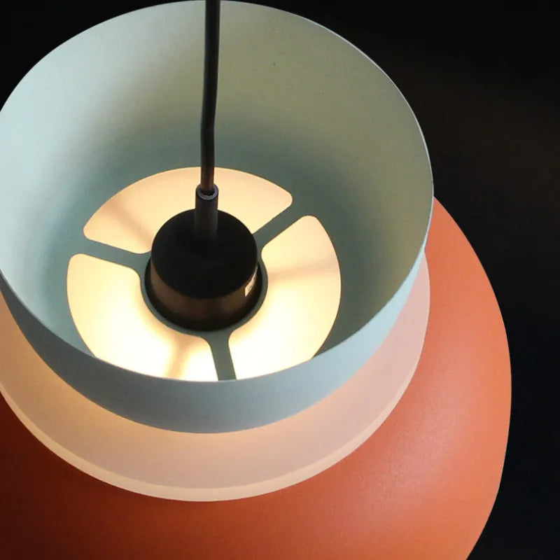 Moderne Pendelleuchte in Pastellfarben – Skandinavische Hängelampe für Esszimmer und Wohnzimmer mit Verstellbarer Höhe