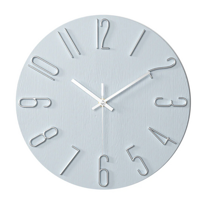 Moderne Wanduhr aus Kunststoff – minimalistisches Design für stilvolle Wohnräume, geräuschloser Betrieb