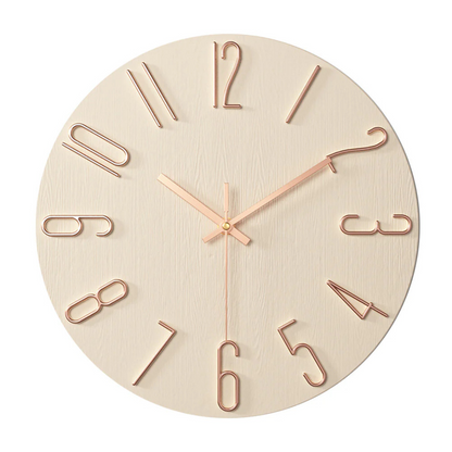 Moderne Wanduhr aus Kunststoff – minimalistisches Design für stilvolle Wohnräume, geräuschloser Betrieb