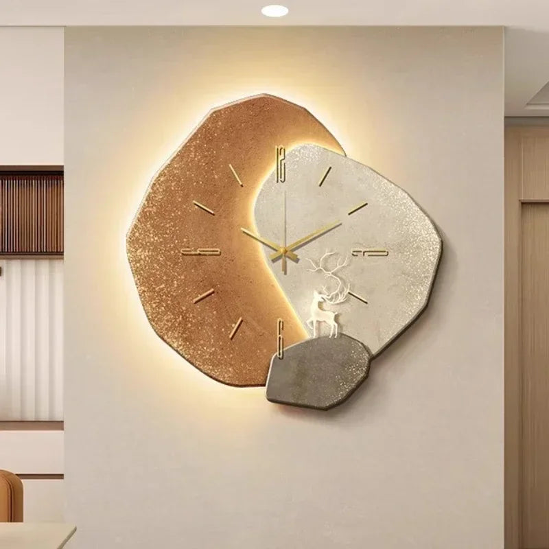Moderne Wanduhr mit geräuschlosem Uhrwerk – dekorative Wanduhr für stilvolles Wohnen