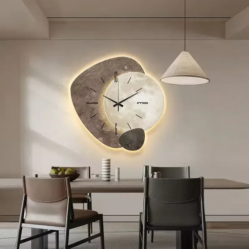 Moderne Wanduhr mit geräuschlosem Uhrwerk – dekorative Wanduhr für stilvolles Wohnen