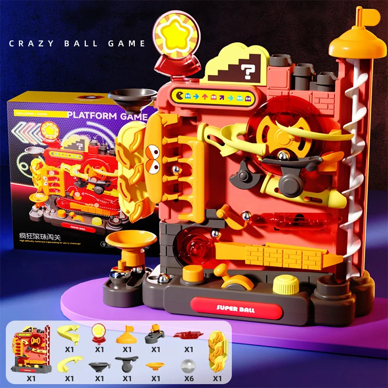 Montessori Mehrschicht-Bahn-Abenteuerspielzeug für 3- bis 5-Jährige – Interaktives Lernspielzeug 0