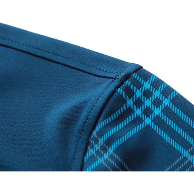 Herren Hemd mit langen Ärmeln und karierten Ärmeln | Casual Wear
