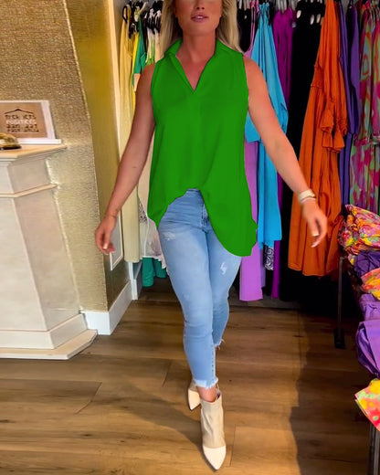 Mouwloses Top mit Ruches | Damenmode Sommer für vielseitige Anlässe