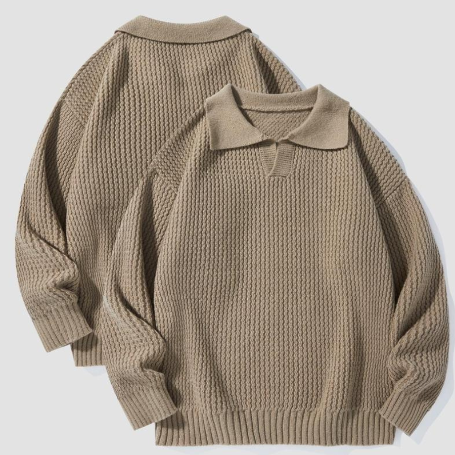 Murcia Waffelstrickhemd mit Kragen