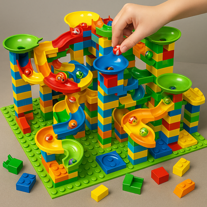 Murmelbahn Kinder Bauspielzeug Bunt Kunststoff 4