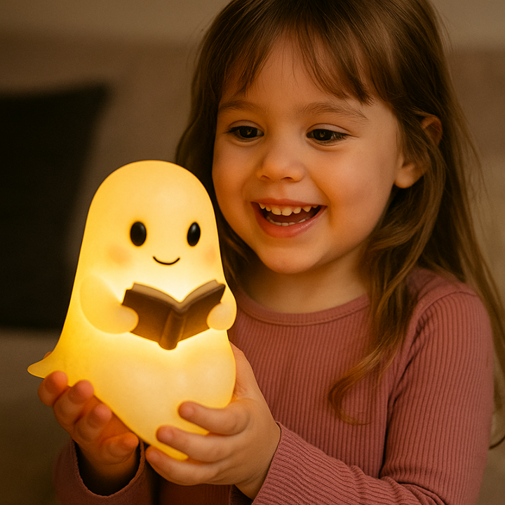 Nachtlicht Kinder LED Nachtlampe Geist warmes Licht 5