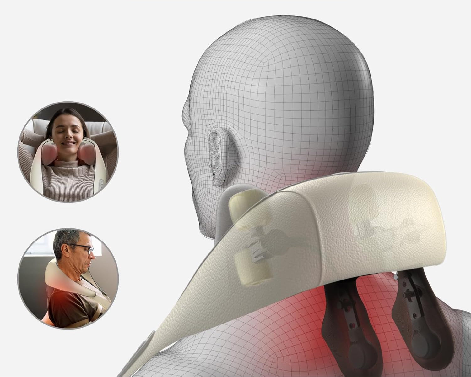 Nackenmassagegerät | Shiatsu Massagegerät Für Nacken, Rücken Entspannung Und Schmerzlinderung
