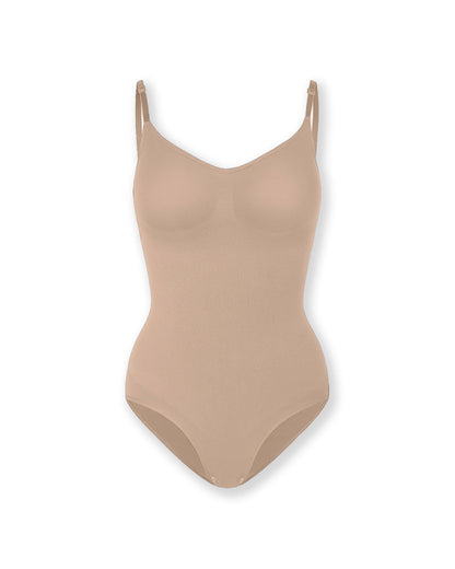 Nahtloser Shapewear Body mit 3D-Ausschnitt – Komfortable Figurformung, Verstellbare Schultergurte, Atmungsaktives Material