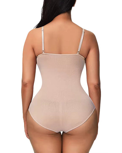 Nahtloser Shapewear Body mit 3D-Ausschnitt – Komfortable Figurformung, Verstellbare Schultergurte, Atmungsaktives Material