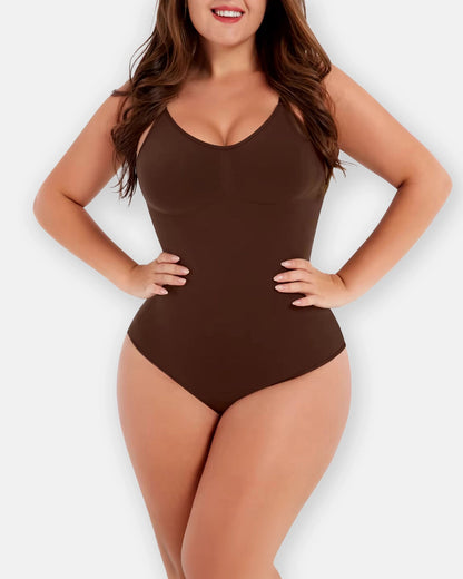 Nahtloser Shapewear Body mit 3D-Ausschnitt – Komfortable Figurformung, Verstellbare Schultergurte, Atmungsaktives Material