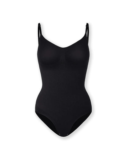 Nahtloser Shapewear Body mit 3D-Ausschnitt – Komfortable Figurformung, Verstellbare Schultergurte, Atmungsaktives Material