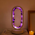 Natürliche Amethyst Lampe – Handgefertigte Entspannungs- und Meditationslampe in Lila für Innenräume