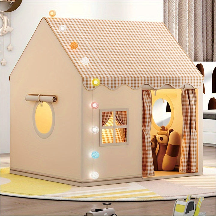 Niedliches Kinderspielhaus | Geräumiges Indoor-Spielhaus für stundenlangen Spielspaß 1