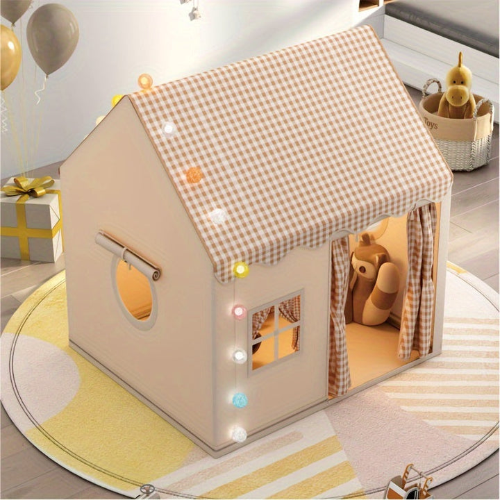 Niedliches Kinderspielhaus | Geräumiges Indoor-Spielhaus für stundenlangen Spielspaß 2