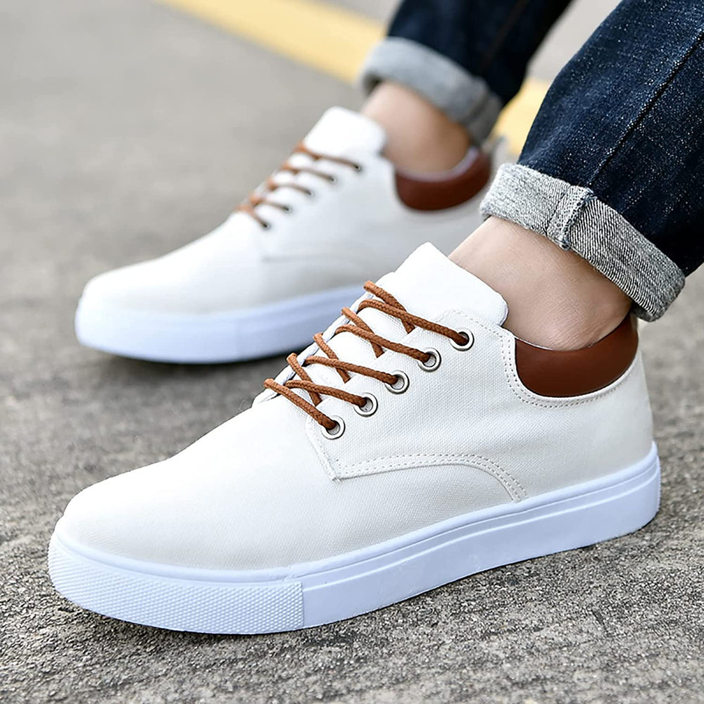 Niedrige Sneaker Herren aus Atmungsaktivem Material mit Gepolstertem Kragen und Flexibler Schnürung – Ideal für Den Alltag