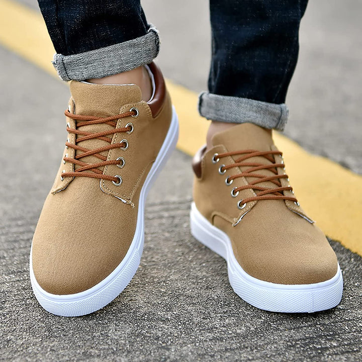 Niedrige Sneaker Herren aus Atmungsaktivem Material mit Gepolstertem Kragen und Flexibler Schnürung – Ideal für Den Alltag