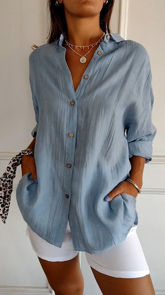 Nira | Damen Sommer Hemd | Langarm 0
