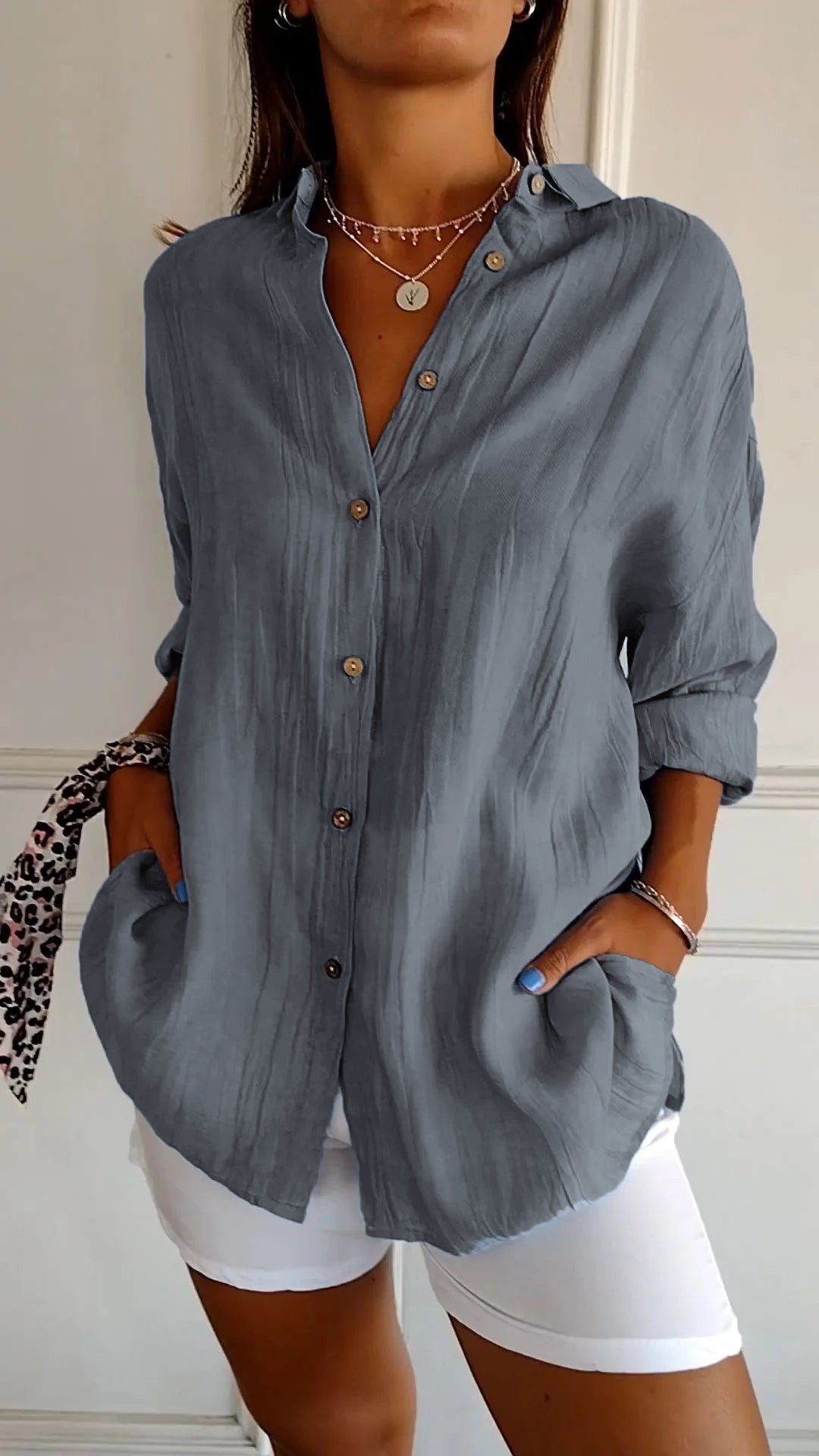 Nira | Damen Sommer Hemd | Langarm 11