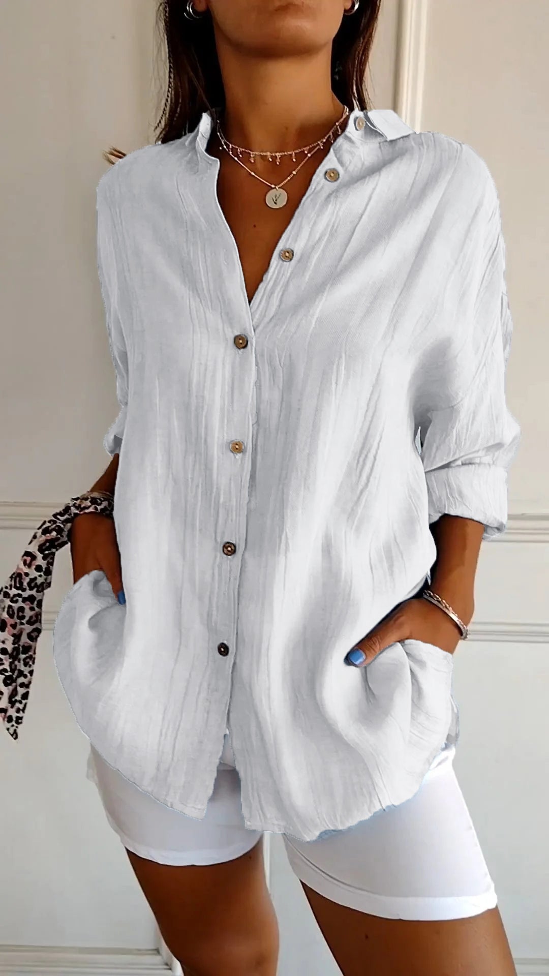 Nira | Damen Sommer Hemd | Langarm 12