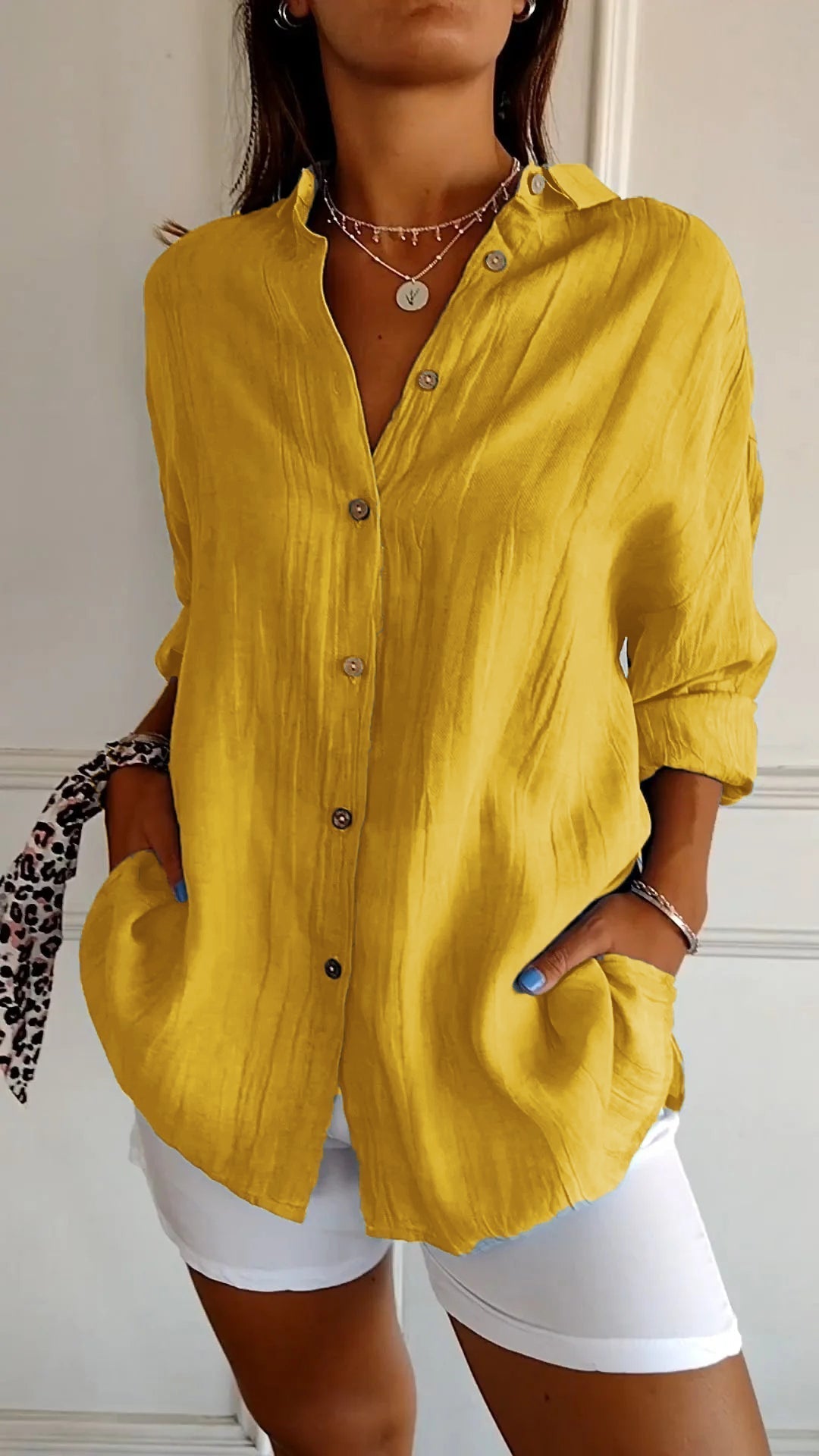 Nira | Damen Sommer Hemd | Langarm 4