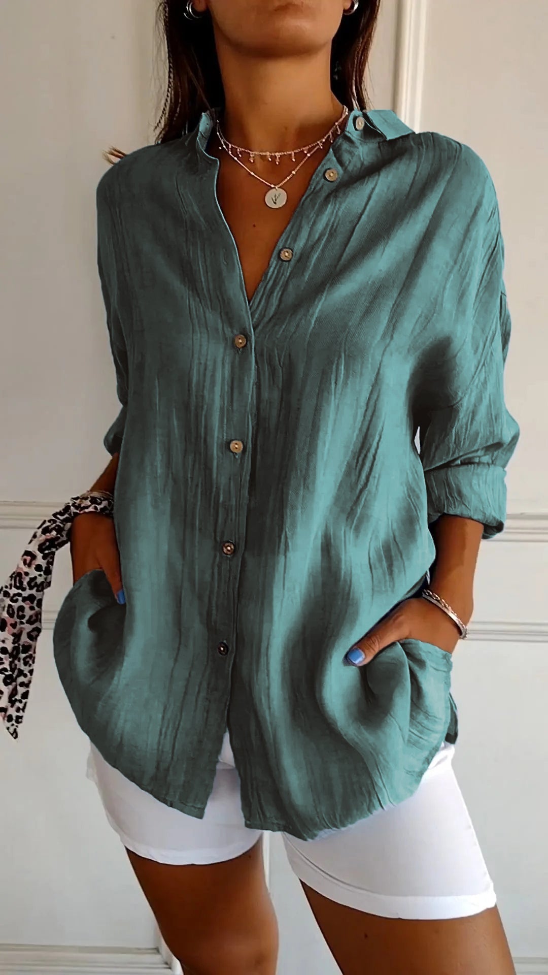 Nira | Damen Sommer Hemd | Langarm 6