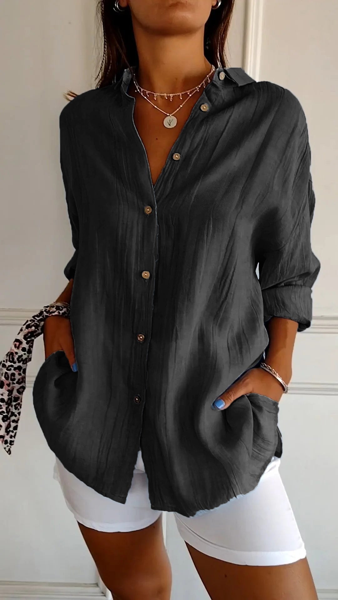 Nira | Damen Sommer Hemd | Langarm 9