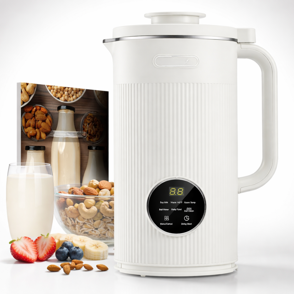 Nussmilchbereiter Pflanzenmilch Elektrisch Mit Edelstahlklingen 2