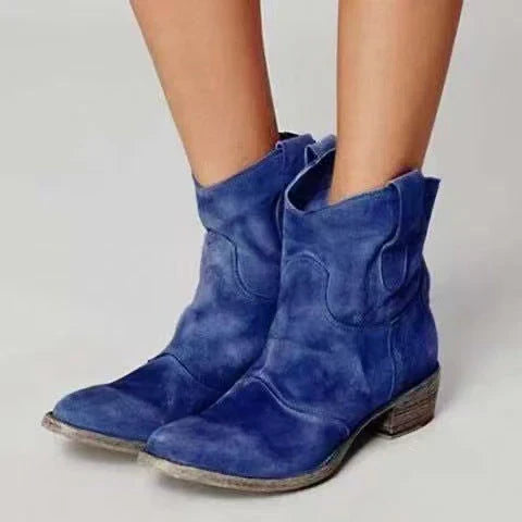 Harlow | Women's Western Leather Ankle Boots