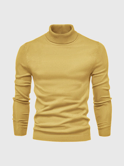 Maglione uomo manica lunga collo alto | Vestibilità aderente