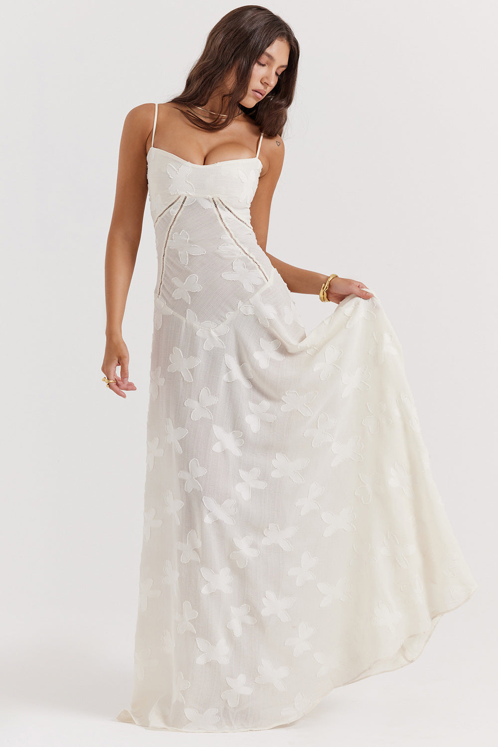 Ariana | Maxikleid mit Spaghettiträgern