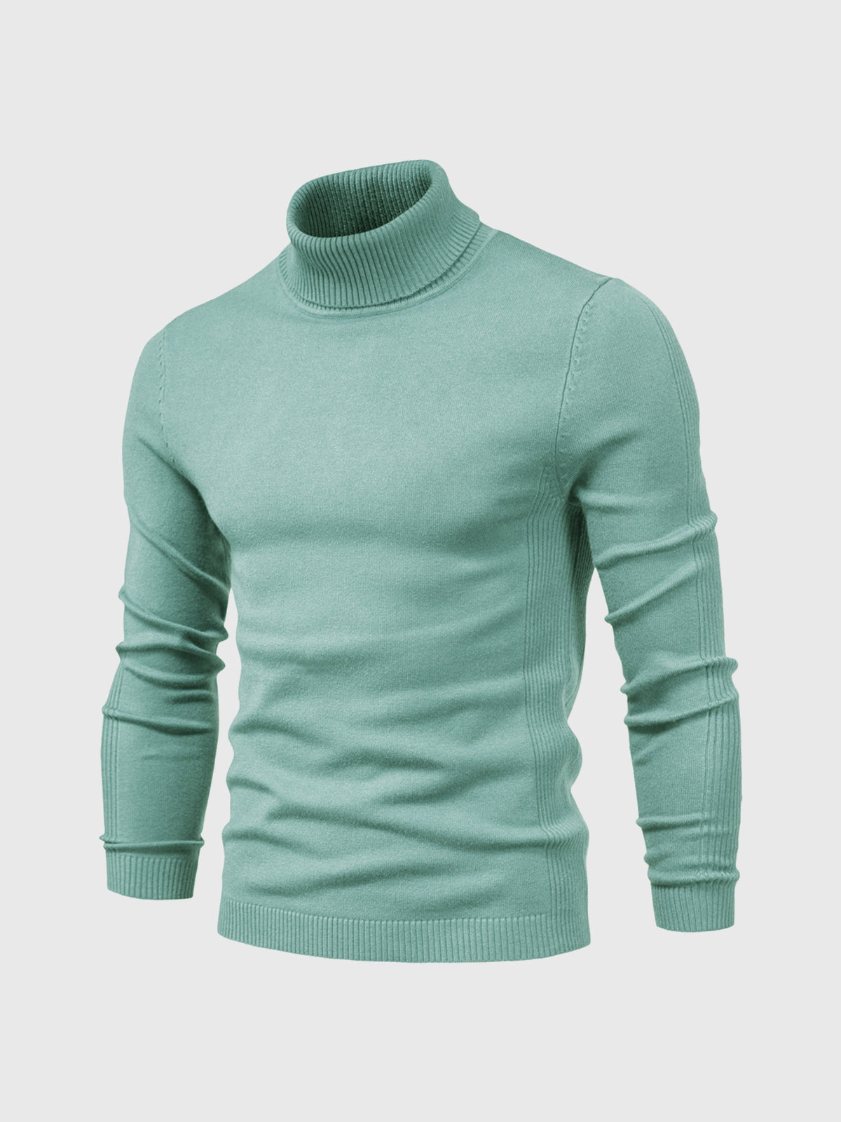 Maglione uomo manica lunga collo alto | Vestibilità aderente