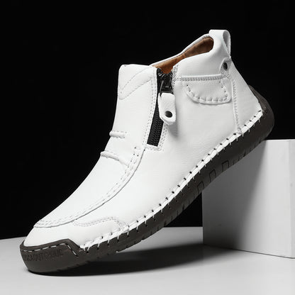 Scarpe da uomo slip-on con cerniera scarpe casual | piatte