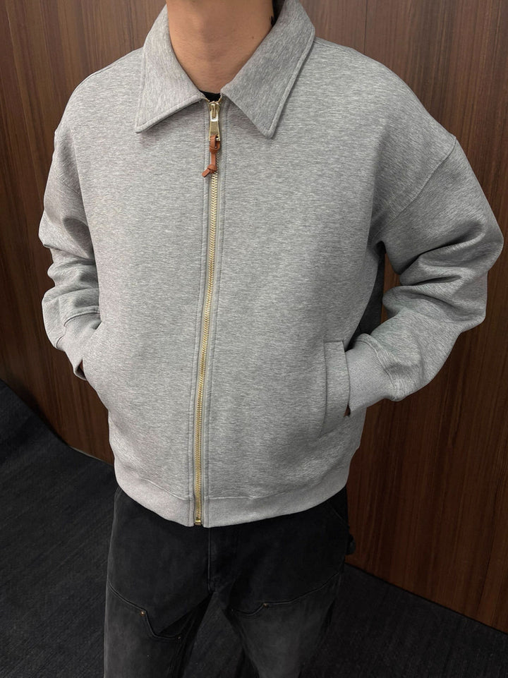 Veste homme à manches longues avec col et fermeture éclair | Classique