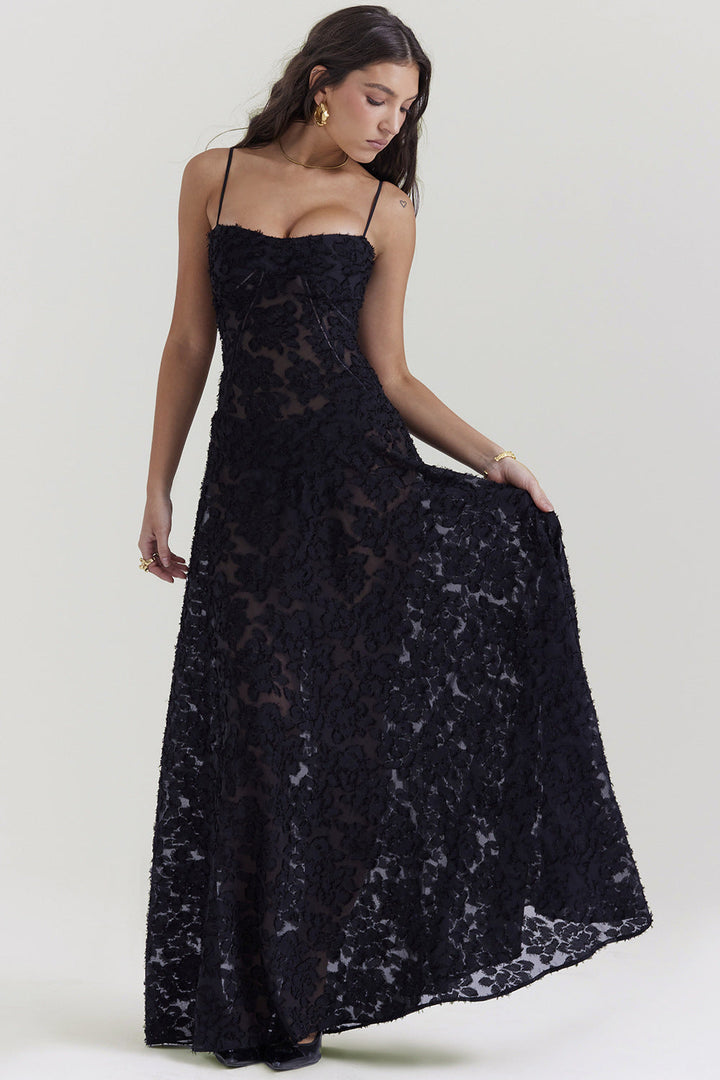 Ariana | Maxikleid mit Spaghettiträgern